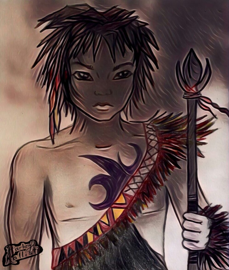 Zephaniah tribal boy from Thyatira of The Nepenthe by Harley Kallisti